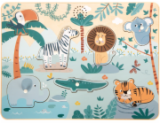 small foot Vkládací puzzle se zvukem Safari
