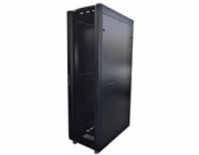 LEXI-Net 19" stojanový rozvaděč 42U 800x1200 rozebiratelný, kolečka, 1000kg, perforované dveře, černý