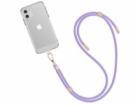 WG - Crossbody lace strap/transparent/violet