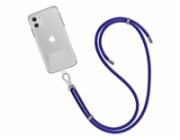 WG - Crossbody lace strap / transparent / blue