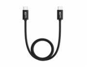 WG - Datový kabel Type-C to Type-C / 1m / 3A / black
