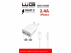 WG - Síťová nabíječka 2x USB-A 2,4A , Smart IC + kabel US...