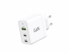 WG - Síťová nabíječka GaN 3x USB, 1x USB-A 30W + 2x USB-C...