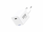 WG - Síťová nabíječka GaN 1x USB-C, PD 35W, bílá