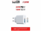 WG - Síťová nabíječka 3x USB, 1x USB-A QC 3.0 + 1x USB-A ...