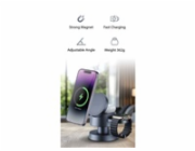 WG - Bezdrátová nabíječka 4v1 Mush8oom, lampička, šedá