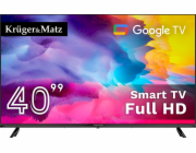 Kruger&Matz 40" TV FHD Google TV 5.0, DVB-T2/S2/T/C H.265 HEVC