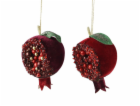 Vánoční hračka na stromeček Ovoce, 13 cm, plastová