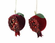 Vánoční hračka na stromeček Ovoce, 13 cm, plastová