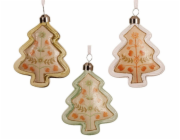 Vánoční hračka Stromek, 11,5 cm, sklo