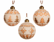 Vánoční hračka na stromeček, 8 cm, sklo