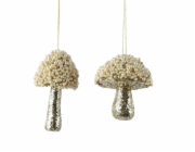 Vánoční hračka Houba, 11 cm, plastová