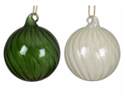 Vánoční hračka na stromeček, 8 cm, sklo