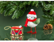 Vánoční hračka na stromeček Bubínek Christmas Touch G4XD23H062, 10 cm