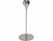Vánoční svícen A98810530, kovový, 22 cm, stříbrný