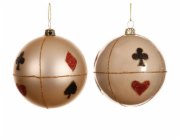 Vánoční přáníčka s hračkou, broskvová, 8 cm, plastová