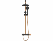 Sprchová sada s baterií Invena Starlight černo/zlatá