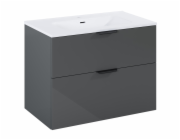 SKŘÍŇKA S UMYVADLEM EKOLINE 80 ANTRACIT