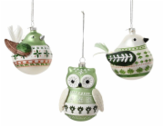 Vánoční hračka na stromeček, 8,8 cm, sklo