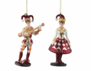 Vánoční hračka na stromeček Jocker, 14 cm, sklo