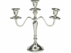Svícen, 30 cm, stříbrný