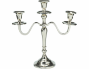 Svícen, 30 cm, stříbrný