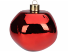 Vánoční hračka na stromeček, červená, 10 cm, sklo