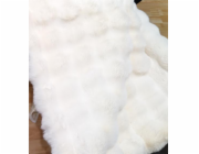 Pléd Domoletti Luxury BamPom, bílý, 150 cm x 200 cm