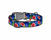 Waudog "Fig" nylon dog collar with QR code, size M