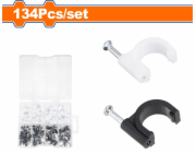 Wadfow Příchytka na kabel sada 134ks