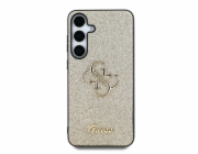 Guess Kryt Fixed Glitter Big 4G Metal Logo pro Samsung Galaxy S25 zlatý