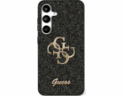 Guess Kryt Fixed Glitter Big 4G Metal Logo pro Samsung Galaxy S25 Plus černý