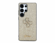 Guess Kryt Fixed Glitter Big 4G Metal Logo pro Samsung Galaxy S25 Ultra zlatý
