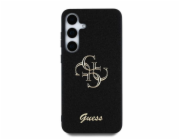 Guess Kryt Fixed Glitter Big 4G Metal Logo pro Samsung Galaxy S25 černý