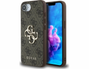 Guess Kryt 4G Big Logo pro iPhone 16e hnědý