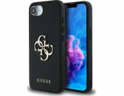 Guess Pouzdro Grained Big 4G Logo Small Classic Logo pro iPhone 16e černé