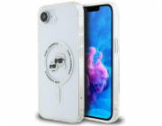 Karl Lagerfeld IML Metal Karl & Choupette Heads MagSafe kryt pro iPhone 16e bílý