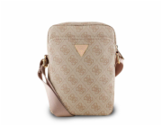 Guess PU 4G Triangle Logo Taška 8" Pink