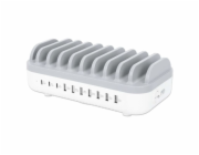 Charger Manhattan 10portová USB nabíjecí stanice 120W 3x USB-C PD 7x USB-A