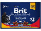 BRIT Premium Cat Meat Tale - mokré krmivo pro kočky - 4x100g
