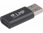 LMP USB-A to USB-C adapter - Black