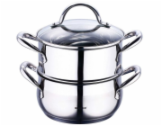 Hrnec napařovací nerez s poklicí 18 cm Gourmet BG-6521