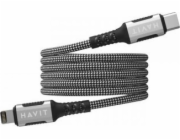 Havit CB6298 - Magnetický kabel USB typu C-Lightning, 1 m (černý)