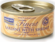 FISH4CATS Sardine with shrimp - mokré krmivo pro kočky - 70g