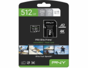 PNY Paměťová karta Elite Prime 512GB microSDXC + SD adaptér
