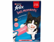PURINA Felix Deli Moments Salmon Box - pamlsek pro kočky - 4x10g