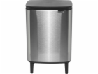 Brabantia BO Mülleimer HI 12 l Matt Steel Fingerprint Proof