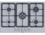 Bosch Serie 4 PGQ7B5K90 varná deska Nerezová ocel Vestavěné 75 cm Plynový 5 zóna/zón