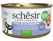SCHESIR Tuna with grouper in jelly - mokré krmivo pro kočky - 70g
