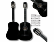 Salvador Cortez SUPRIMO CGS1 BK 4/4 klasická kytara černá pro učení hry
